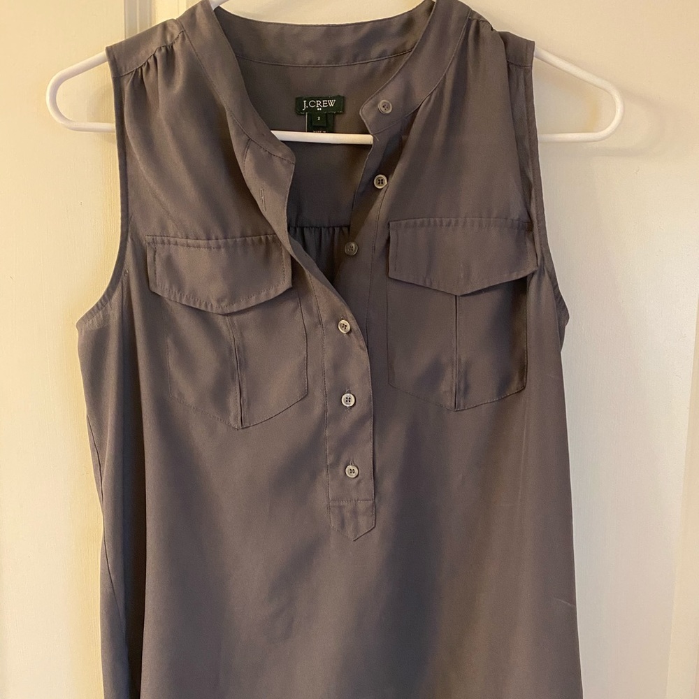 J. crew buttoned up dressy tank